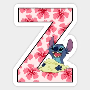 Stitch letter Sticker